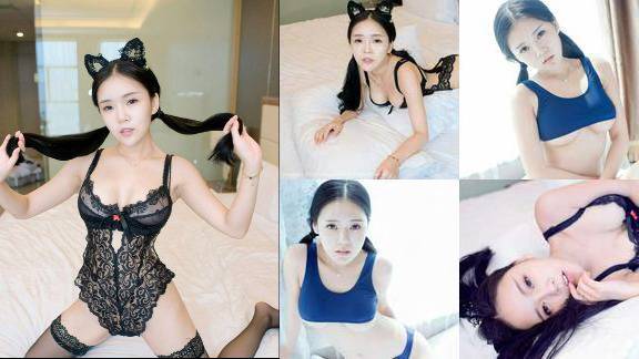 巨乳嫩模红气球分体死库水加黑色蕾丝内衣爆乳诱惑写真