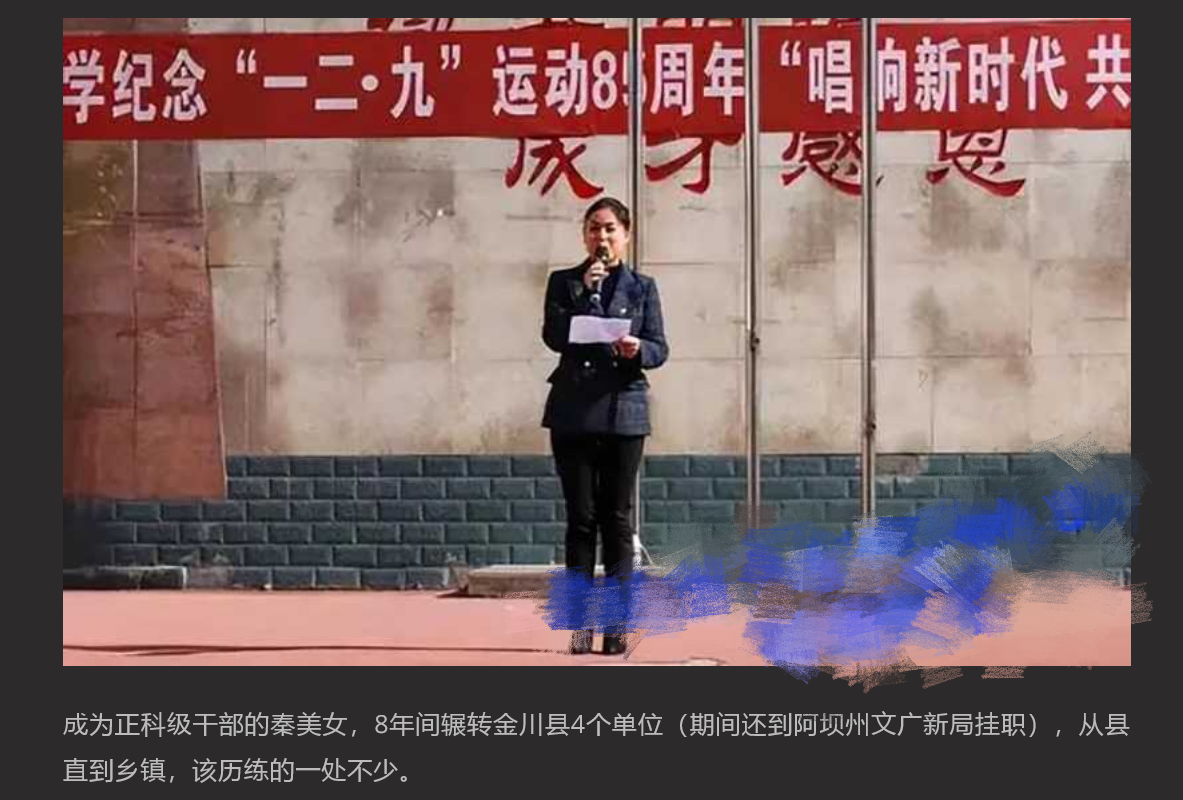 美女副县长秦玲玲 为升官沦为高官玩物 长相甜美升得急跌得快 只有中学学历却上位神速